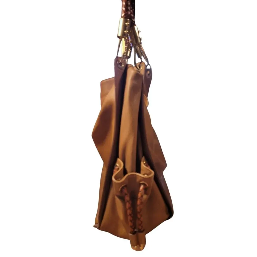 Michael Kors Caramel Leather Skorpios Hobo Style Bag